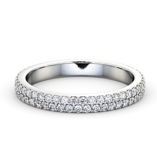  Full Eternity Round Diamond Ring 18K White Gold - Brigitte FE62_WG_THUMB2 