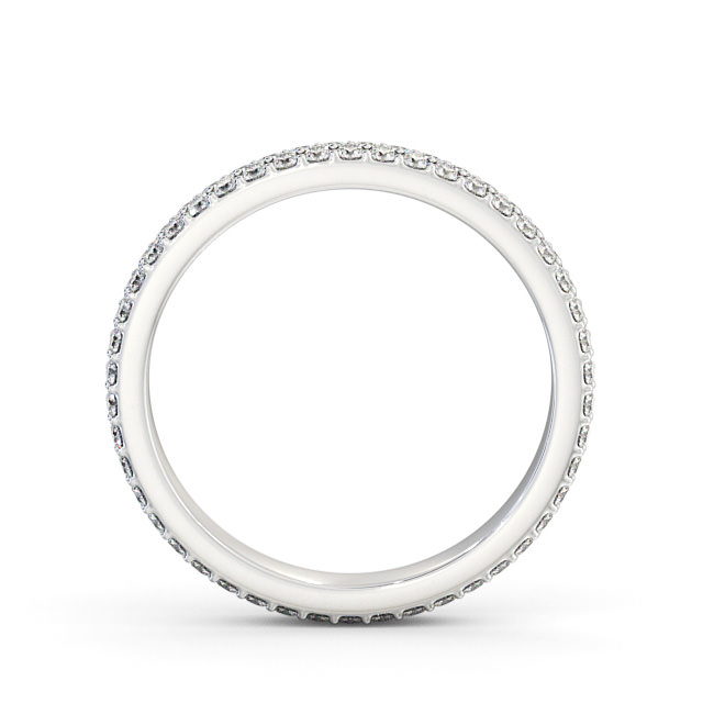 Full Eternity Round Diamond Ring Platinum - Brigitte FE62_WG_UP