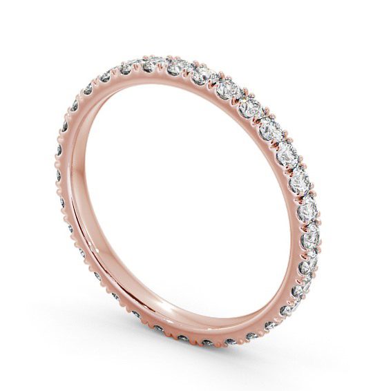 Full Eternity Round Diamond Classic Ring 18K Rose Gold FE63_RG_THUMB1