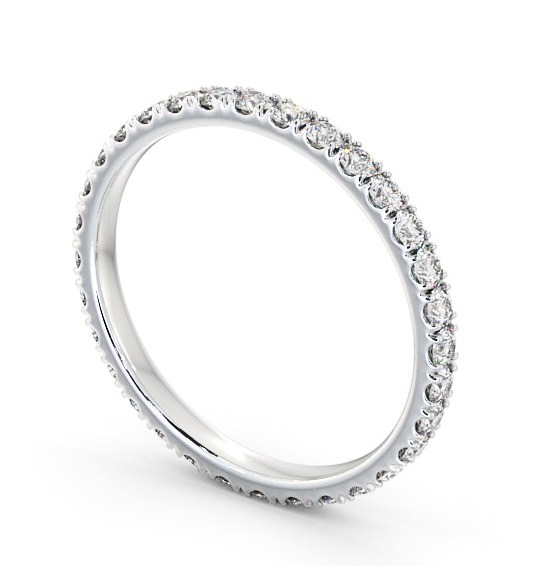 Full Eternity Round Diamond Classic Ring 9K White Gold FE63_WG_THUMB1 