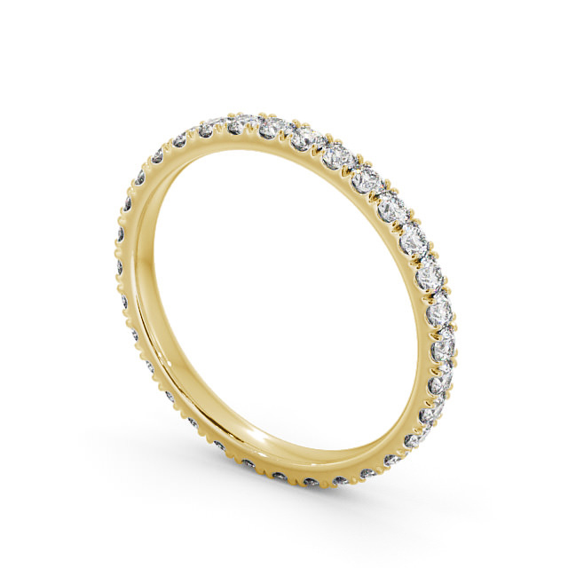 Full Eternity Round Diamond Ring 9K Yellow Gold - Someries FE63_YG_SIDE