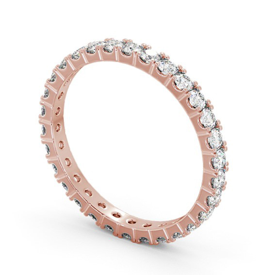 Full Eternity Round Diamond Ring 18K Rose Gold FE64_RG_THUMB1 