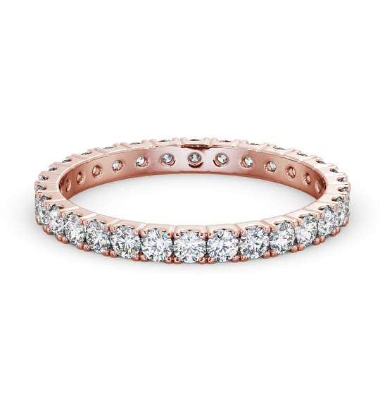  Full Eternity Round Diamond Ring 18K Rose Gold - Eugenia FE64_RG_THUMB2 