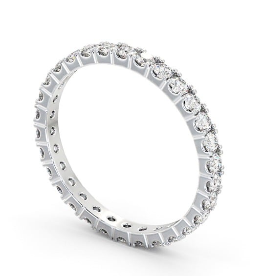  Full Eternity Round Diamond Ring Platinum - Eugenia FE64_WG_THUMB1 
