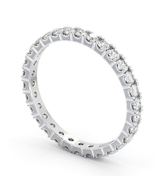 Full Eternity Round Diamond Ring 9K White Gold FE64_WG_THUMB1