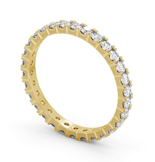 Full Eternity Round Diamond Ring 18K Yellow Gold FE64_YG_THUMB1 