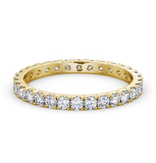  Full Eternity Round Diamond Ring 18K Yellow Gold - Eugenia FE64_YG_THUMB2 
