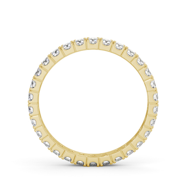 Full Eternity Round Diamond Ring 9K Yellow Gold - Eugenia FE64_YG_UP