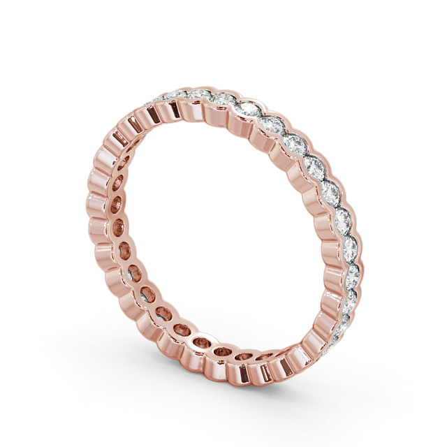 Full Eternity Round Diamond Ring 18K Rose Gold - Ashbrook FE65_RG_SIDE