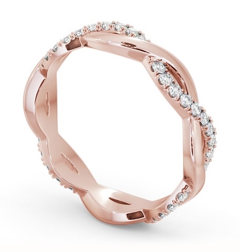 Full Eternity 0.30ct Infinity Design Diamond Ring 18K Rose Gold FE67_RG_THUMB1