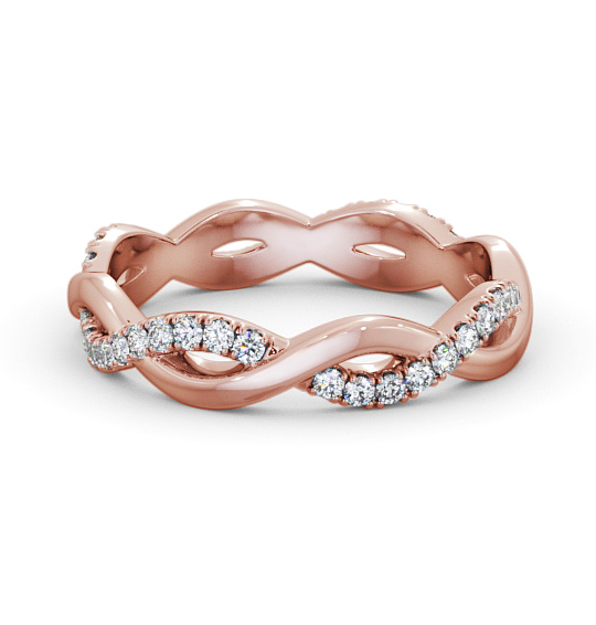 Luzine Full Eternity Ring Round Diamond 0.30ct Infinity Design FE67_RG_THUMB2 