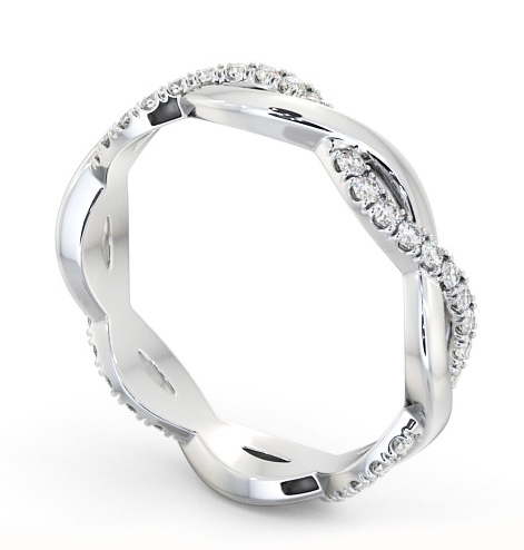 Full Eternity 0.30ct Infinity Design Diamond Ring Platinum FE67_WG_THUMB1 