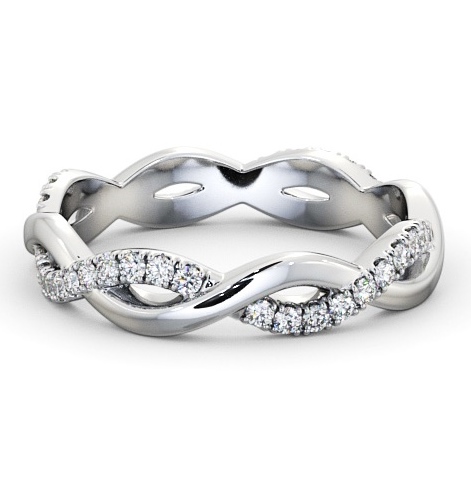 Full Eternity 0.30ct Infinity Design Diamond Ring Palladium FE67_WG_THUMB2 