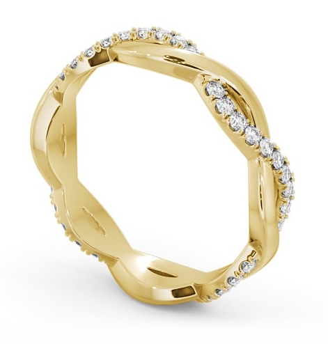 Full Eternity 0.30ct Infinity Design Diamond Ring 18K Yellow Gold FE67_YG_THUMB1 