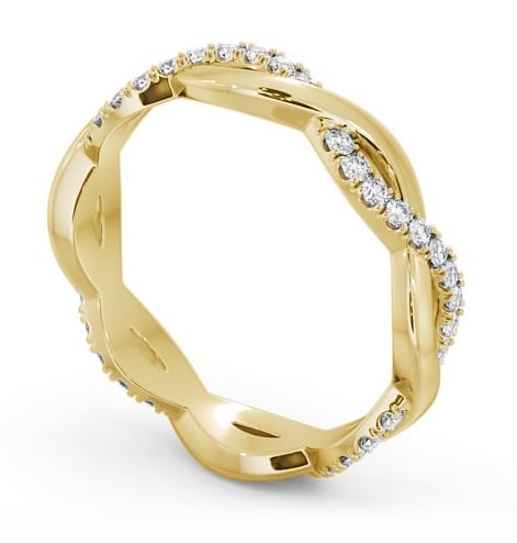 Full Eternity 0.30ct Infinity Design Diamond Ring 18K Yellow Gold FE67_YG_THUMB1