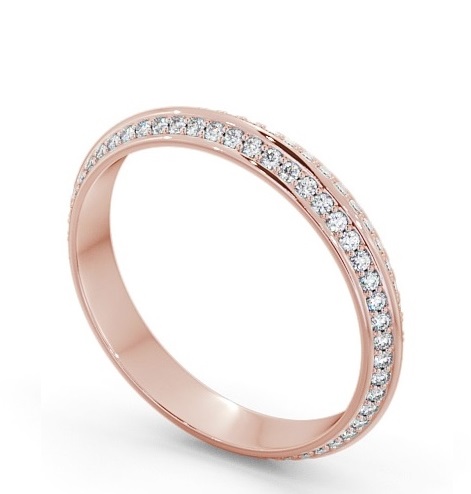 Full Eternity Knife Edge Diamond Ring 18K Rose Gold FE68_RG_THUMB1