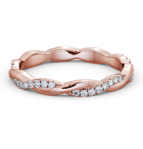  Ladies Round Diamond 0.20ct Wedding Ring 18K Rose Gold - Sierra FE69_RG_THUMB2 