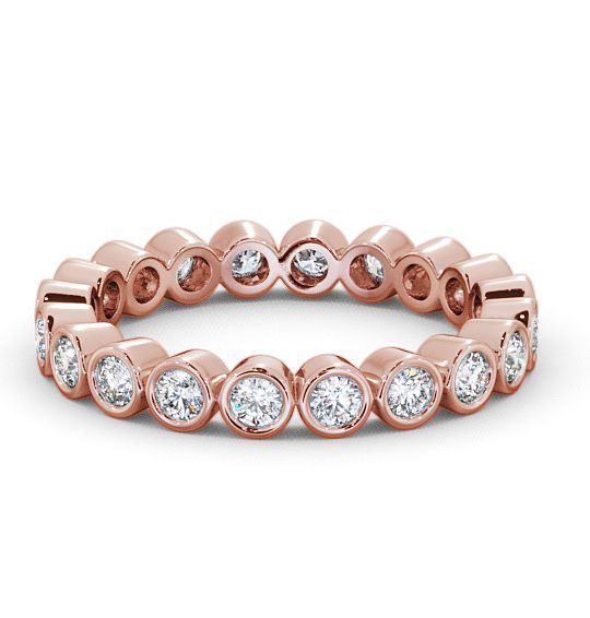 Perivale Full Eternity Ring Round Diamond Bezel Set FE6_RG_THUMB2 