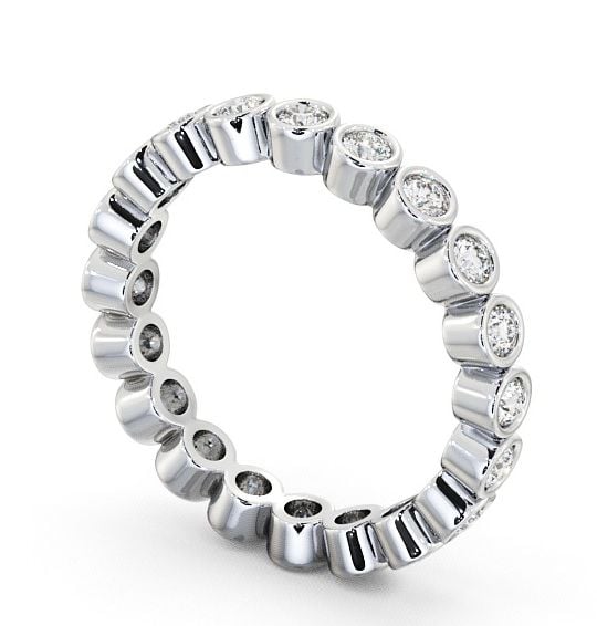  Full Eternity Round Diamond Ring 18K White Gold - Perivale FE6_WG_THUMB1 