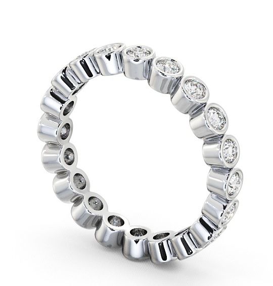 Full Eternity Round Diamond Bezel Set Ring Platinum FE6_WG_THUMB1 