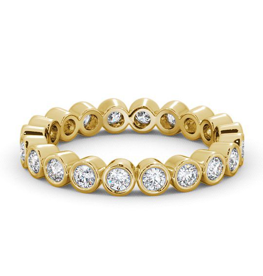 Full Eternity Round Diamond Bezel Set Ring 18K Yellow Gold FE6_YG_THUMB2 