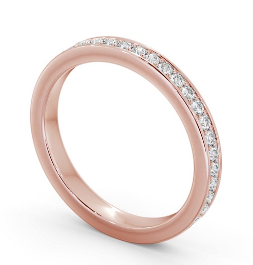 Full Eternity Round Diamond Pave Channel Ring 18K Rose Gold FE70_RG_THUMB1