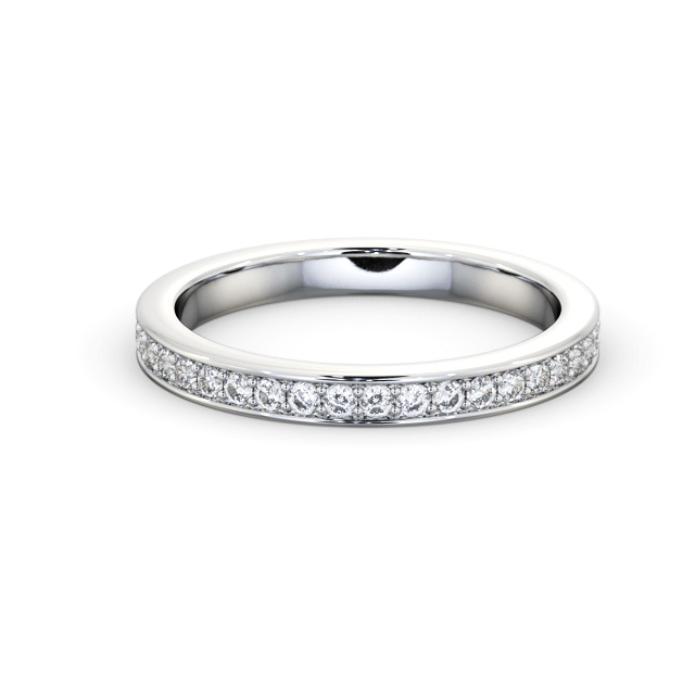 Full Eternity Round Diamond Ring 9K White Gold - Amari FE70_WG_FLAT