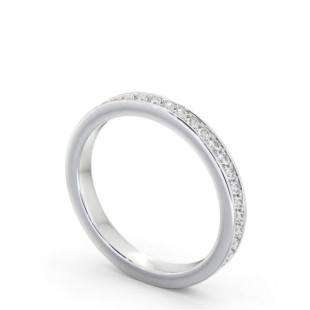 Full Eternity Round Diamond Ring Platinum - Amari FE70_WG_SIDE