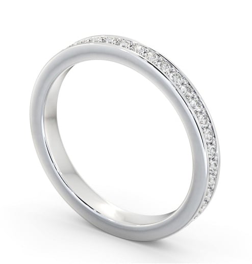 Full Eternity Round Diamond Pave Channel Ring 9K White Gold FE70_WG_THUMB1 