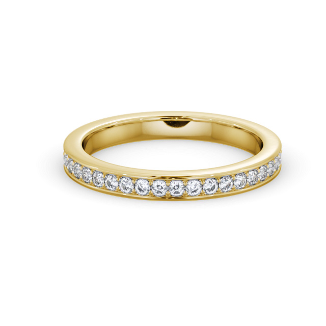 Full Eternity Round Diamond Ring 9K Yellow Gold - Amari FE70_YG_FLAT