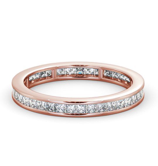 Full Eternity Princess Diamond Channel Set Ring 18K Rose Gold FE7_RG_THUMB2 