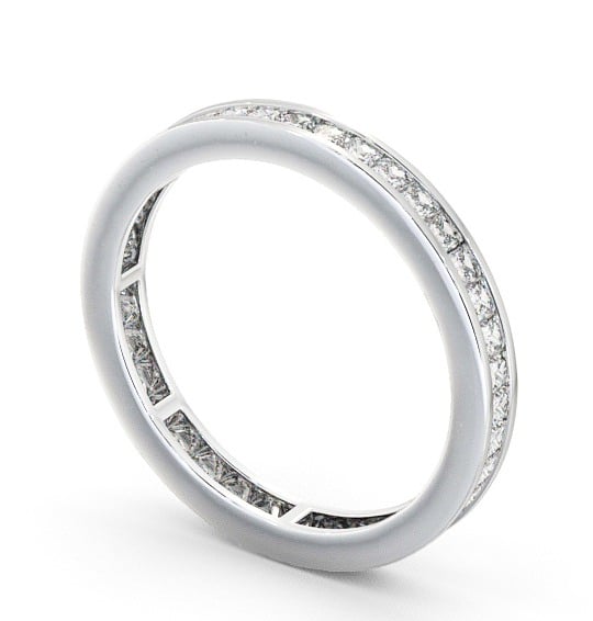  Full Eternity Princess Diamond Ring 18K White Gold - Belmont FE7_WG_THUMB1 