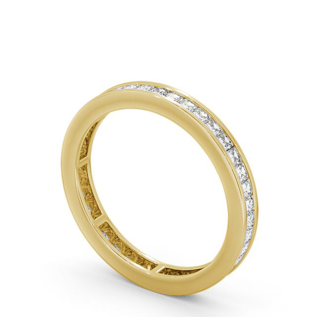 Full Eternity Princess Diamond Ring 18K Yellow Gold - Belmont
