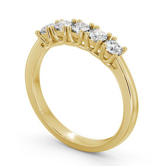 Five Stone Round Diamond Ring 9K Yellow Gold - Dewsbury FV10_YG_THUMB1 
