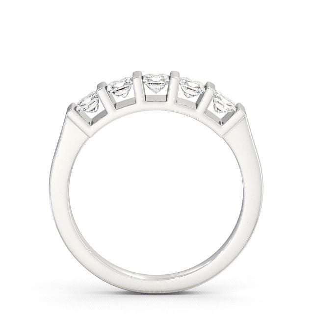 Five Stone Princess Diamond Ring 9K White Gold - Bethel FV14_WG_UP