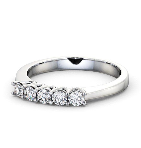  Five Stone Round Diamond Ring Palladium - Airedale FV15_WG_THUMB2 