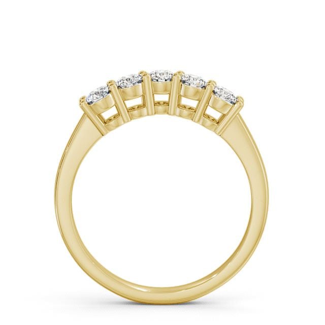 Five Stone Round Diamond Ring 18K Yellow Gold - Callaly FV16_YG_UP