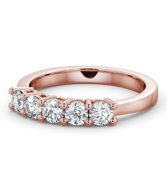  Five Stone Round Diamond Ring 18K Rose Gold - Ailsworth FV1_RG_THUMB2 