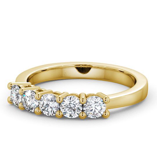  Five Stone Round Diamond Ring 9K Yellow Gold - Ailsworth FV1_YG_THUMB2 