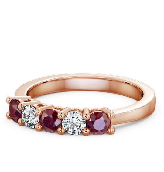 Ailsworth Five Stone Gemstone and Diamond Ring 0.84ct FV1GEM_RG_RU_THUMB2 