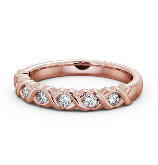  Half Eternity Round Diamond Ring 9K Rose Gold - Sylvie FV23_RG_THUMB2 