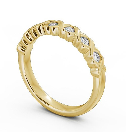  Half Eternity Round Diamond Ring 18K Yellow Gold - Sylvie FV23_YG_THUMB1 