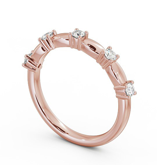 Five Stone Round Diamond Ring 9K Rose Gold FV24_RG_THUMB1