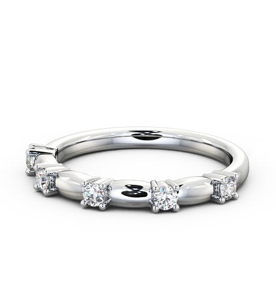 Five Stone Round Diamond Ring 18K White Gold FV24_WG_THUMB2 