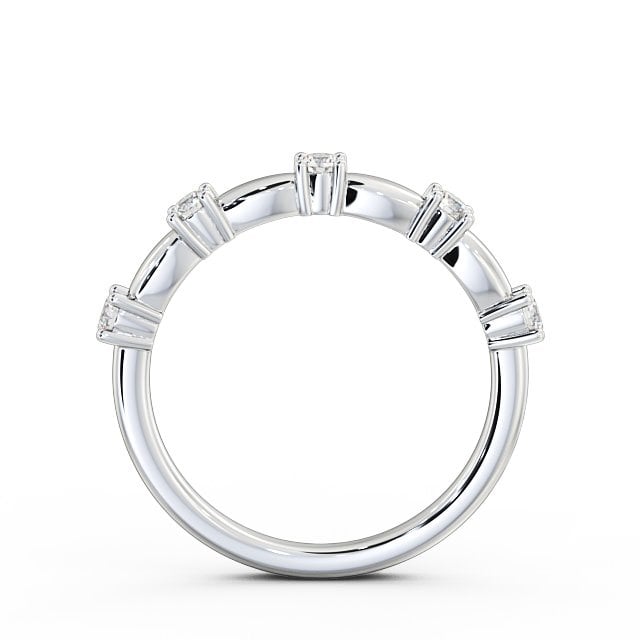 Five Stone Round Diamond Ring Platinum - Alexis FV24_WG_UP