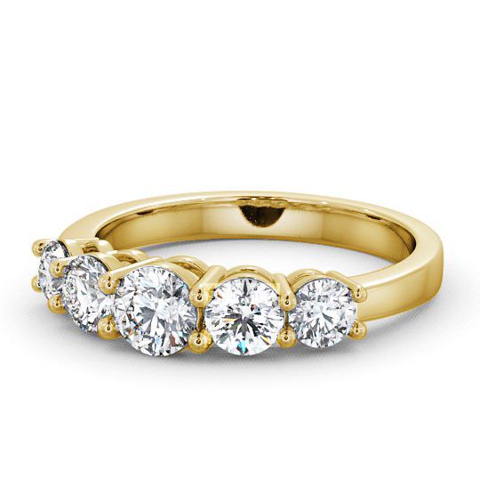  Five Stone Round Diamond Ring 9K Yellow Gold - Portobello FV4_YG_THUMB2 