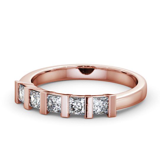  Five Stone Princess Diamond Ring 18K Rose Gold - Advie FV8_RG_THUMB2 