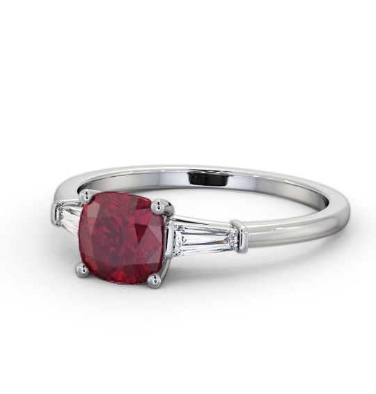 Shoulder Stone Ruby and Diamond 1.60ct Ring Palladium GEM100_WG_RU_THUMB2 