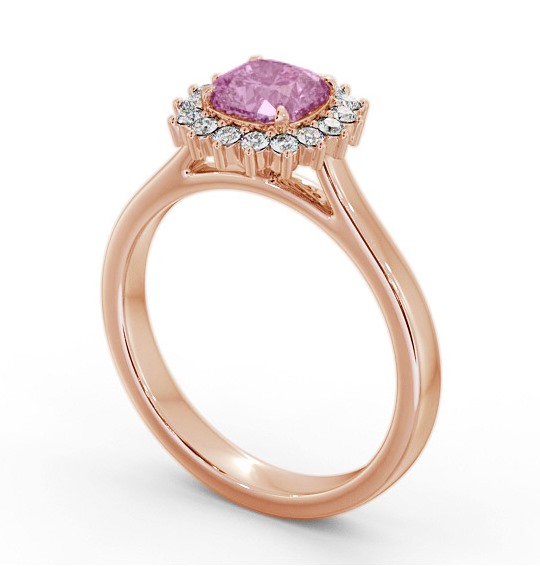 Cluster Pink Sapphire and Diamond 0.90ct Ring 9K Rose Gold GEM110_RG_PS_THUMB1