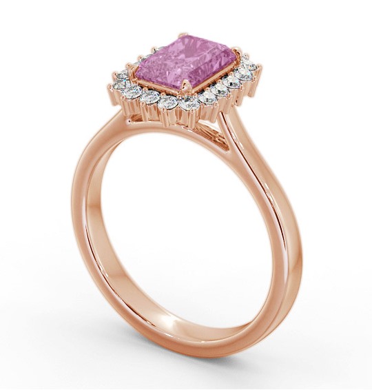 Cluster Pink Sapphire and Diamond 1.45ct Ring 9K Rose Gold GEM111_RG_PS_THUMB1
